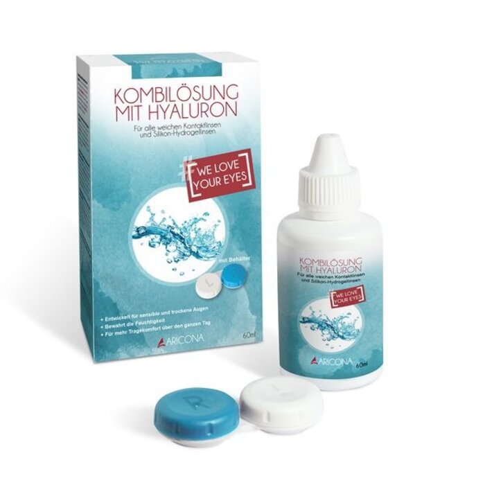 Aricona Solution pour lentilles 60 ml avec boîte de rangement