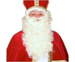 Breaklight.be St.Nicholas Wig | Wig of St.Nicholas| Fireproof | St.Nicholas and his help