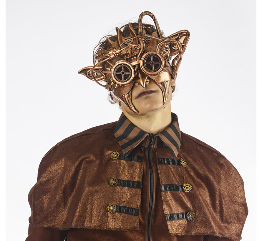 Steampunk Masker Brons | Ive's Masker | retrofuturistisch