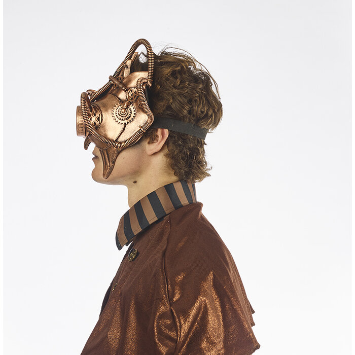 Partyline Steampunk Mask Bronze | Ive's Mask | retrofuturistic