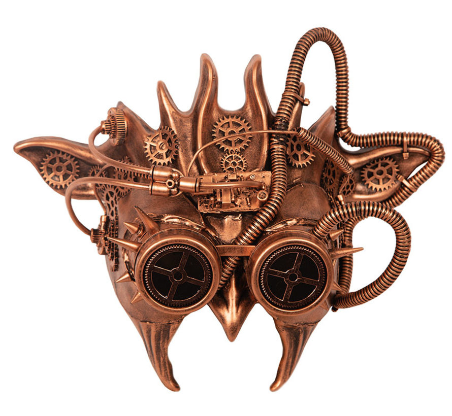 Steampunk Mask Bronze | Ive's Mask | retrofuturistic