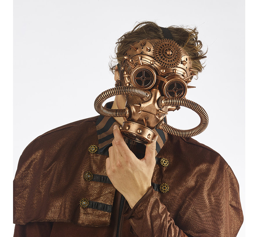 Masque à gaz Steampunk Bronze | retrofuturiste