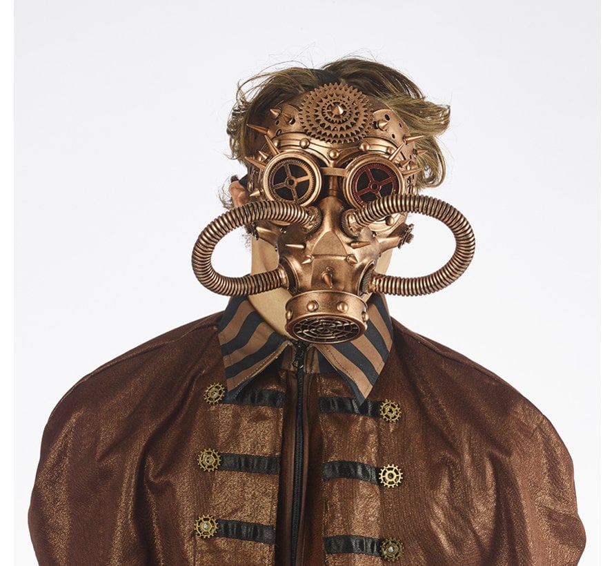 Masque à gaz Steampunk Bronze | retrofuturiste