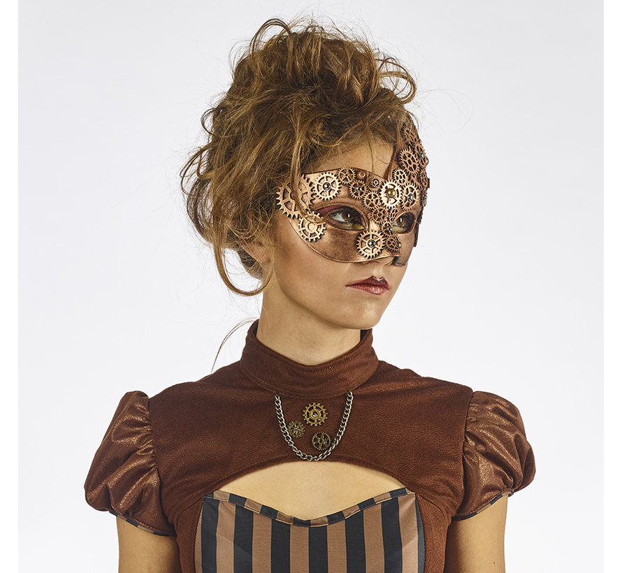 Masque pour les yeux Steampunk Bronze | rétro futuriste