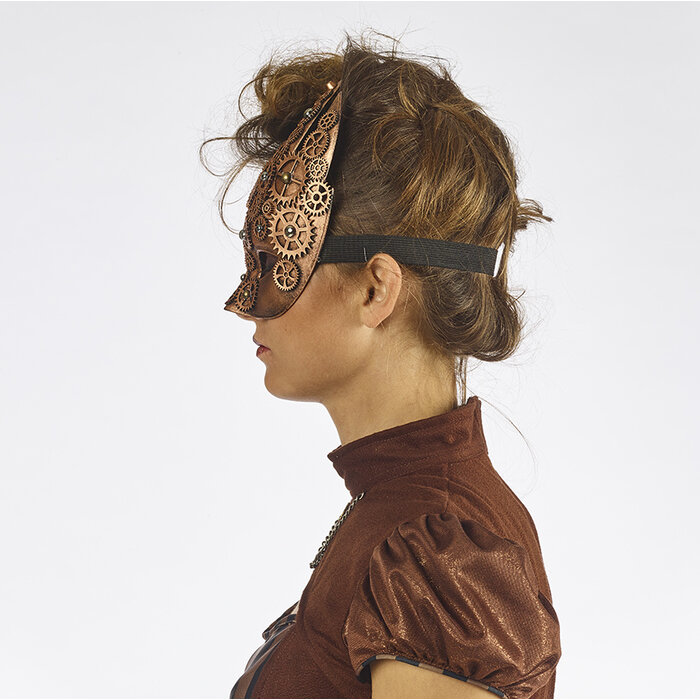 Partyline Masque pour les yeux Steampunk Bronze | rétro futuriste
