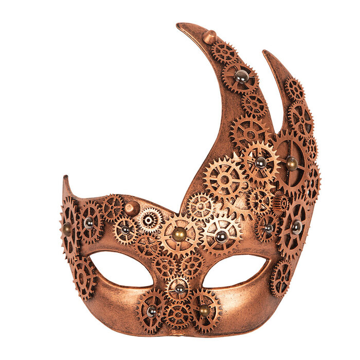 Partyline Steampunk Eye Mask Bronze | retro futuristic
