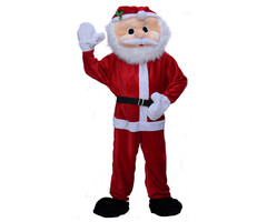 Partyline Kerstman Deluxe Pluche Mascot Kostuum | Mascot kostuum