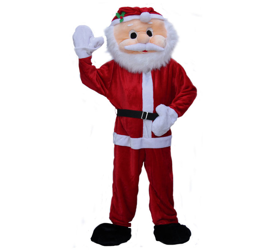 Mascotte en peluche de luxe du Père Noël | Costume de mascotte