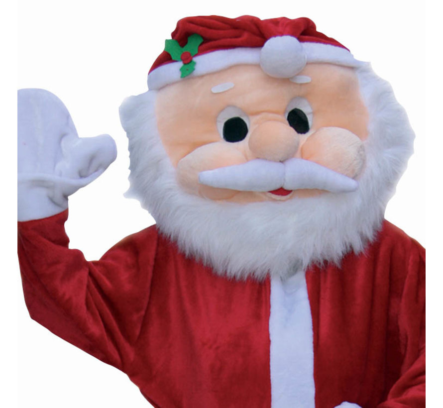 Kerstman Deluxe Pluche Mascot Kostuum | Mascot kostuum