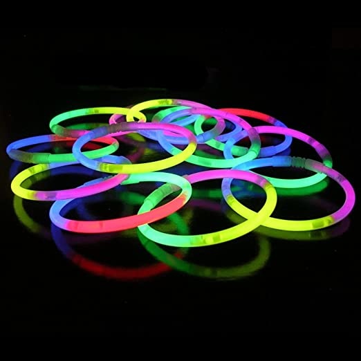 Breaklight.be Tri-Color Mixed Glow armbanden 100 stuks + connectors| Lichtgevende armbanden