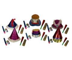 Partyline Kit Cotillons Partyline multicolores 6 personnes