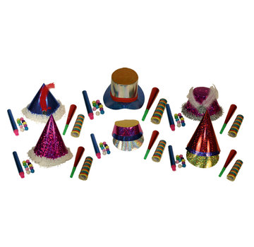 Partyline Kit Cotillons Partyline multicolores 6 personnes