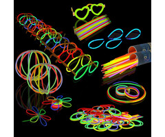 Breaklight.be Breaklight 230st Glow in the dark Premium  Party Pakket - Neon breekstaafjes - Fluo Glow Pakket