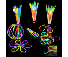 Breaklight.be Breaklight 215st Glow in the dark Premium Tri color Party pakket - Neon breekstaafjes - Fluo Glow Pakket