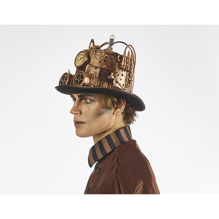 Partyline Steampunk Hat | Model Chimney | Hat retro futuristic