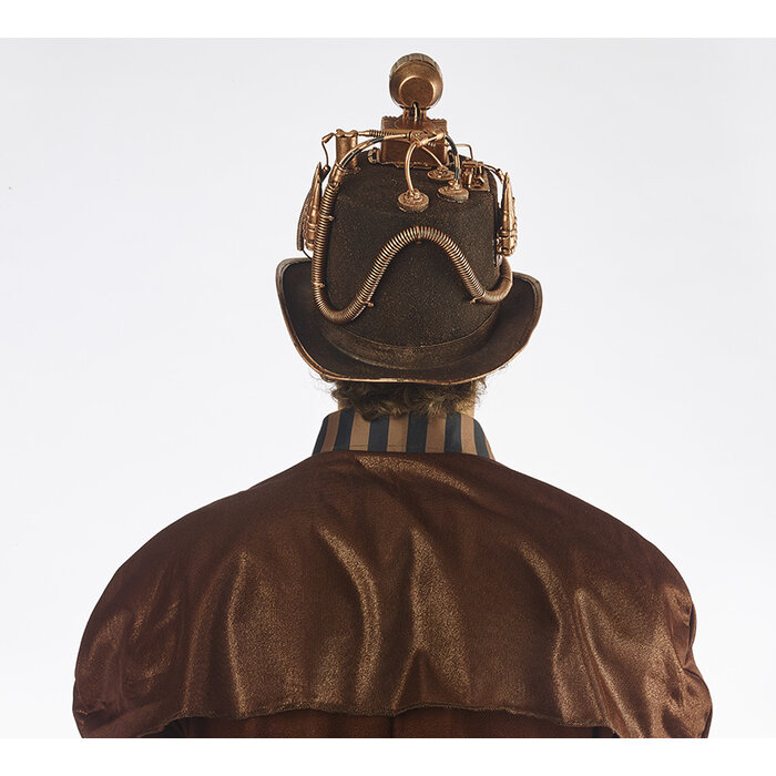 Partyline Steampunk Luxury Hat with lamp | Luxury Hat retro futuristic