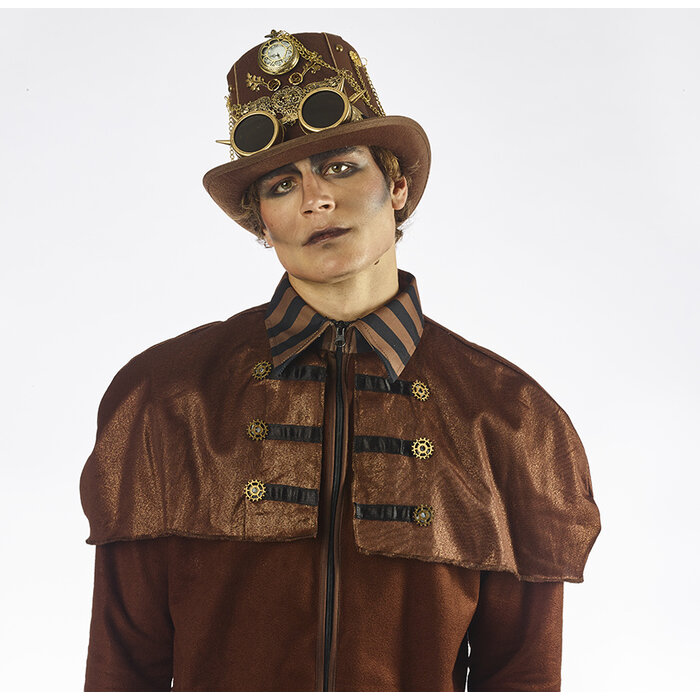 Partyline Chapeau de luxe Steampunk avec l'horlogee | Chapeau de luxe rétro futuriste