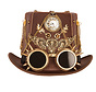 Steampunk Luxury Hat with Clock | Luxury Hat retro futuristic