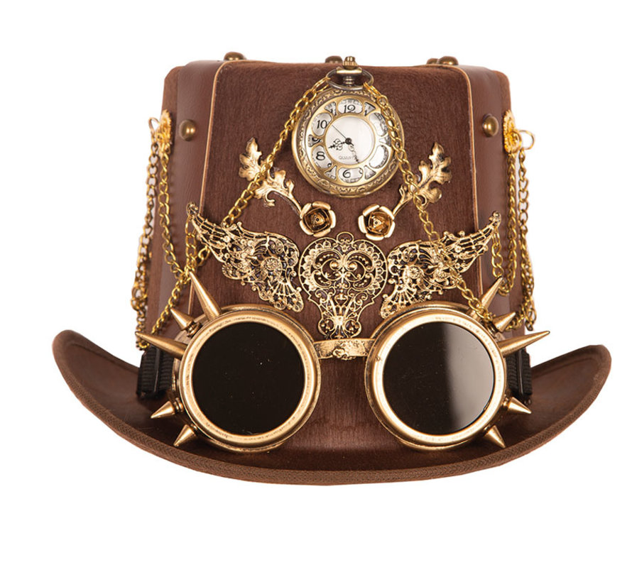 Steampunk Luxury Hat with Clock | Luxury Hat retro futuristic