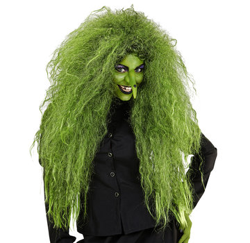 Widmann Wild Green Witch Wig | Oversized wig  | Horror wig