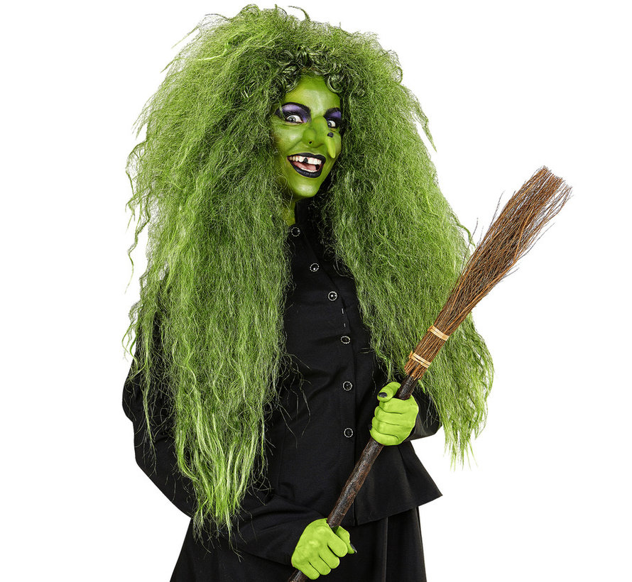 Wild Green Witch Wig | Oversized wig  | Horror wig