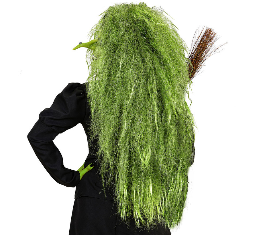 Wild Green Witch Wig | Oversized wig  | Horror wig