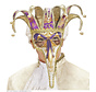 Venetian luxury mask with bells for adults