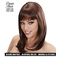 Higher quality brown wig Ashley with a wavy straight and bangs - Widmann Pro Dream Hair