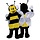 Costume d'abeille en peluche | Costume de mascotte