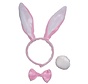 Pink rabbit set - 3 parts| diadem ,Tail and bow