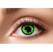 Eyecatcher Lentilles de couleur Sharingan Manga Green Wolf | Lentilles d'Halloween pour 3 mois d'utilisation