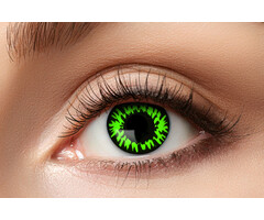Zoelibat - Eyecatcher Sharingan kleurlenzen Manga Green Wolf | Halloweenlenzen voor 3 maand gebruik