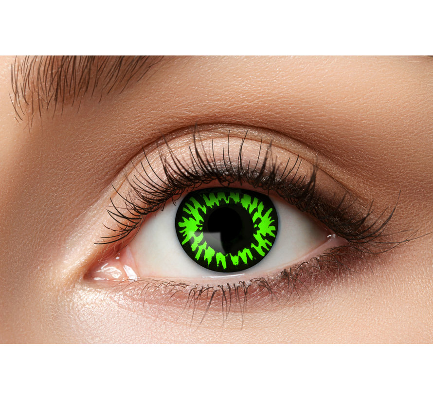 Lentilles de couleur Sharingan Manga Green Wolf | Lentilles d'Halloween pour 3 mois d'utilisation