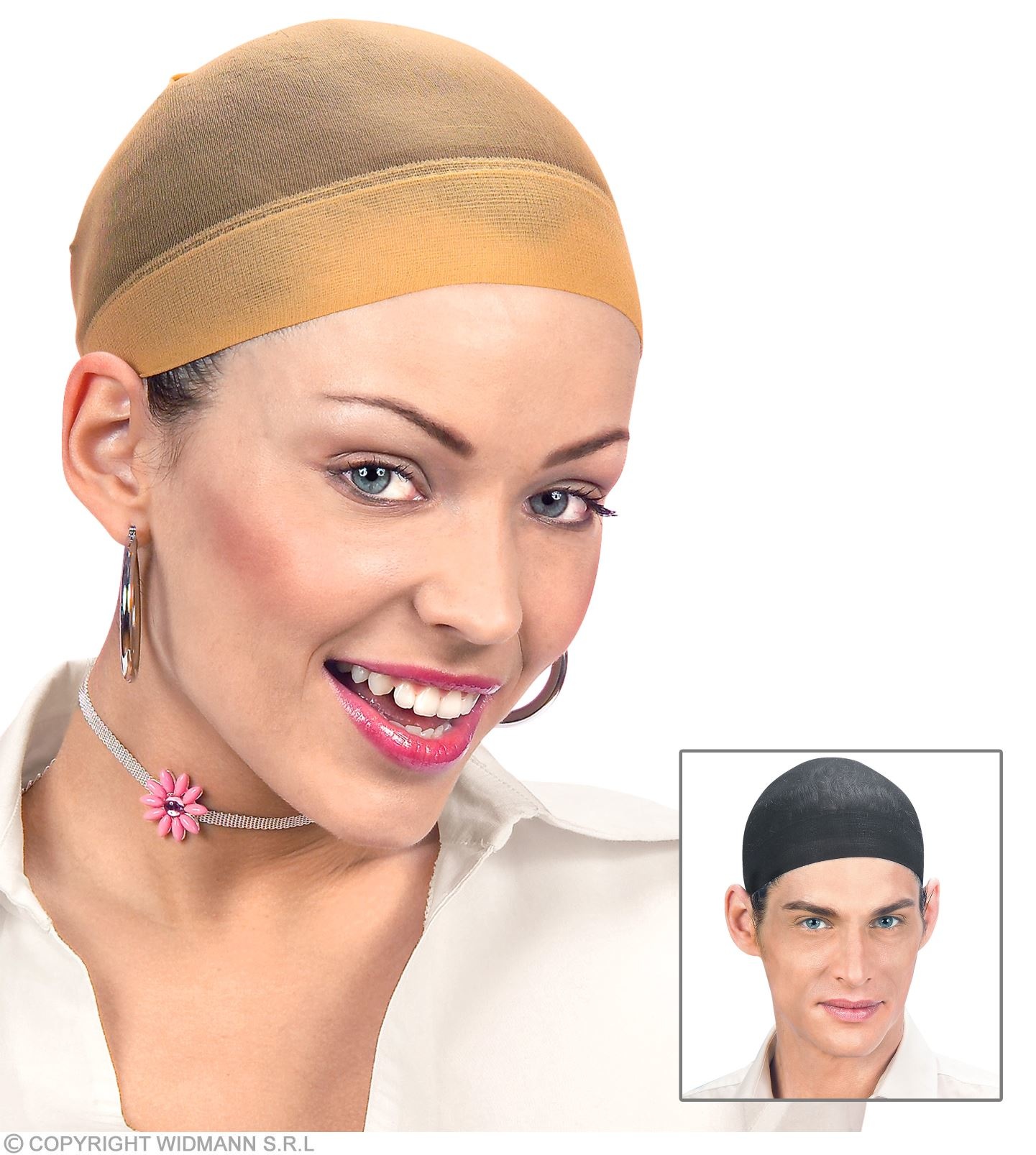 Widmann Filets à cheveux 2 pièces - Couleur de peau et noir - Widmann Pro