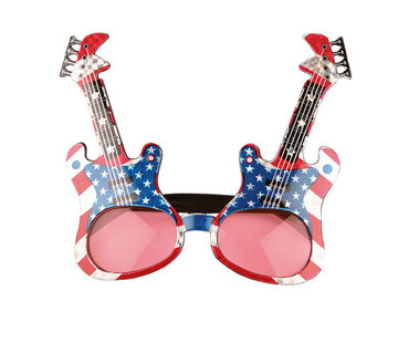 Partyline American rock guitar glasses for adults