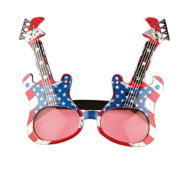 Partyline American rock guitar glasses for adults