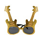 Gold rock guitar glasses for adults