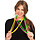 Bead necklace neon for adultes- set of 4 necklaces in neon colors