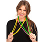 Bead necklace neon for adultes- set of 4 necklaces in neon colors