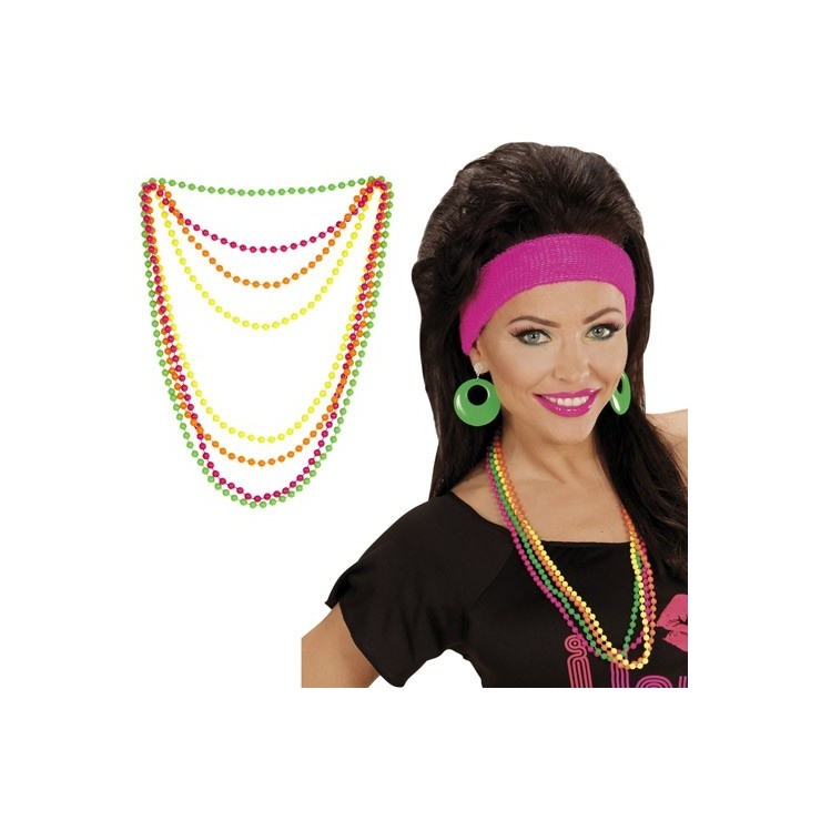 Breaklight.be Neon parelkettingen voor volwassenen - set van 4 kettingen in neon kleuren