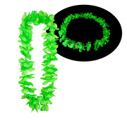 Breaklight.be Neon green Hawaii leis 12 Pieces