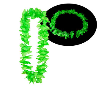 Breaklight.be Neon green Hawaii leis 12 Pieces