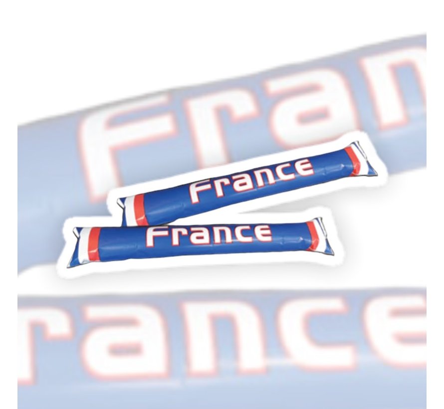 Inflatable supporter sticks France - 2 pieces