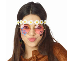 Partyline Hippie flower headband for adults
