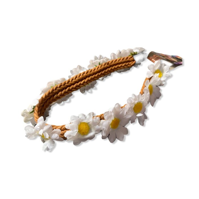 Partyline Hippie flower headband for adults - Ideal for festivals and Flower Power themed parties.