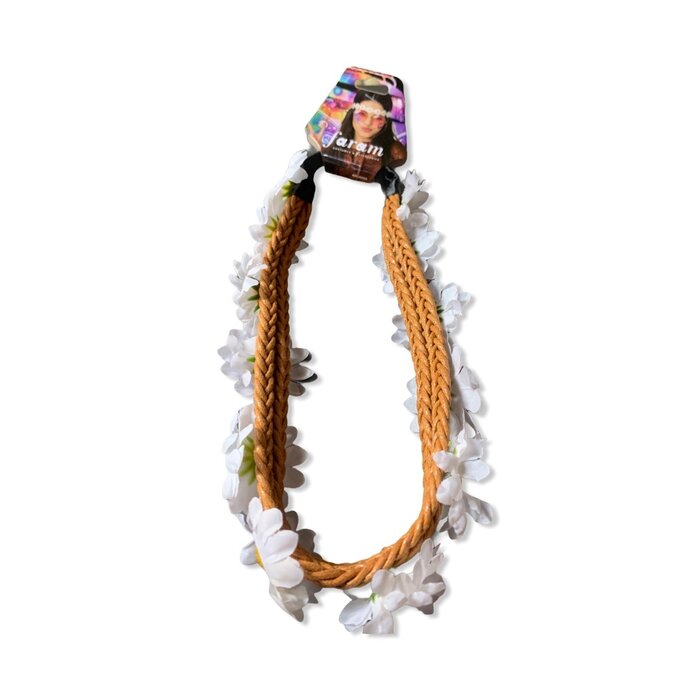 Partyline Bandeau fleurs hippie adulte - Idéal pour les festivals et les soirées à thème Flower Power.