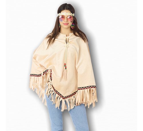 Partyline Hippie poncho for adults - Festival poncho - Indian poncho