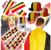 Partyline Belgisch supporters pakket - WK pakket met 33  Belgische gadgets