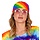 Bandana rainbow 55x55 cm - 100% cotton - for adults / unisex
