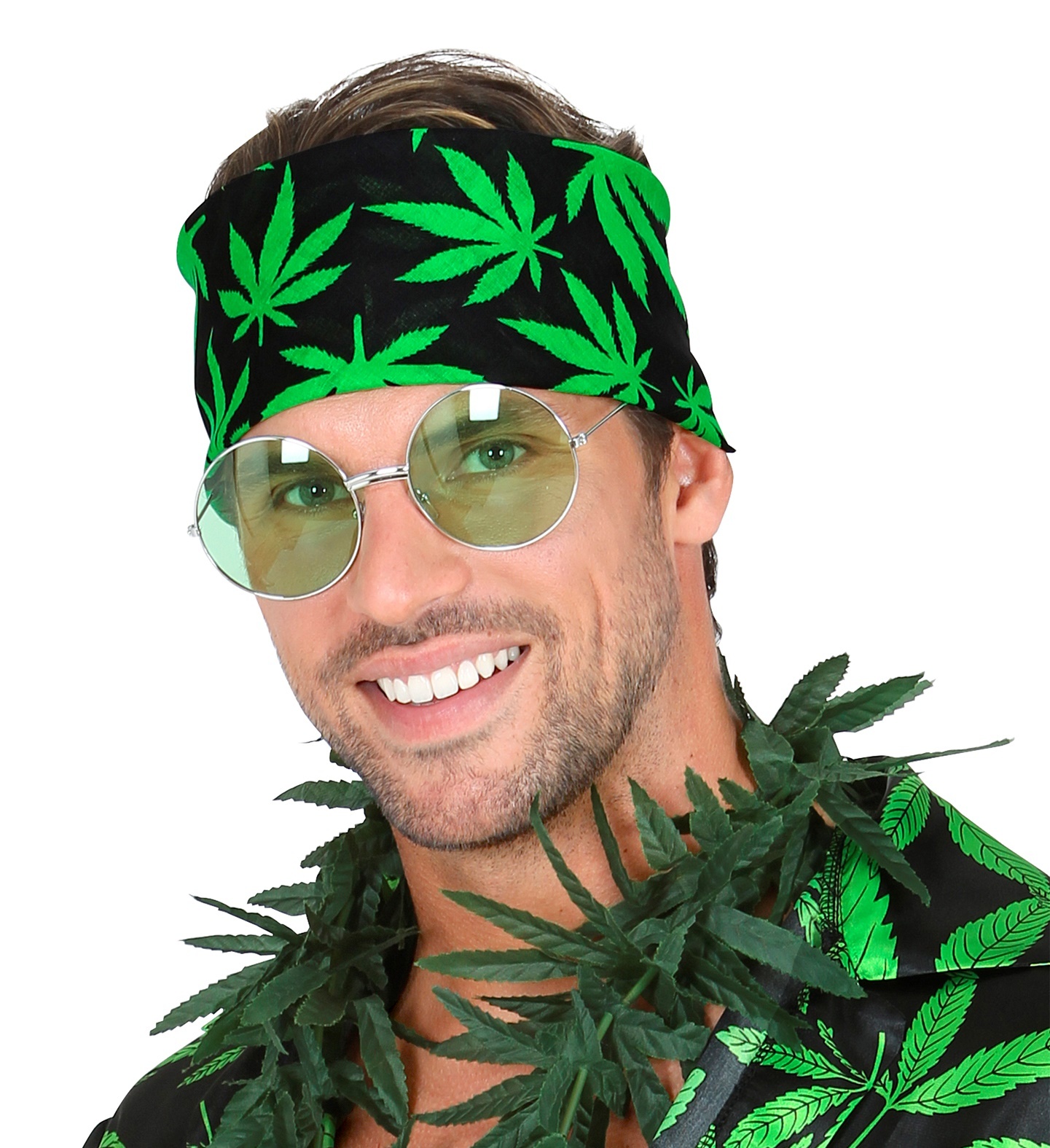 Lijm Het koud krijgen Ik zie je morgen Bandana cannabis leaf 55x55 cm - 100% cotton - for adults / unisex -  Breaklight.be | Dress up shop - Party shop - Carnival shop